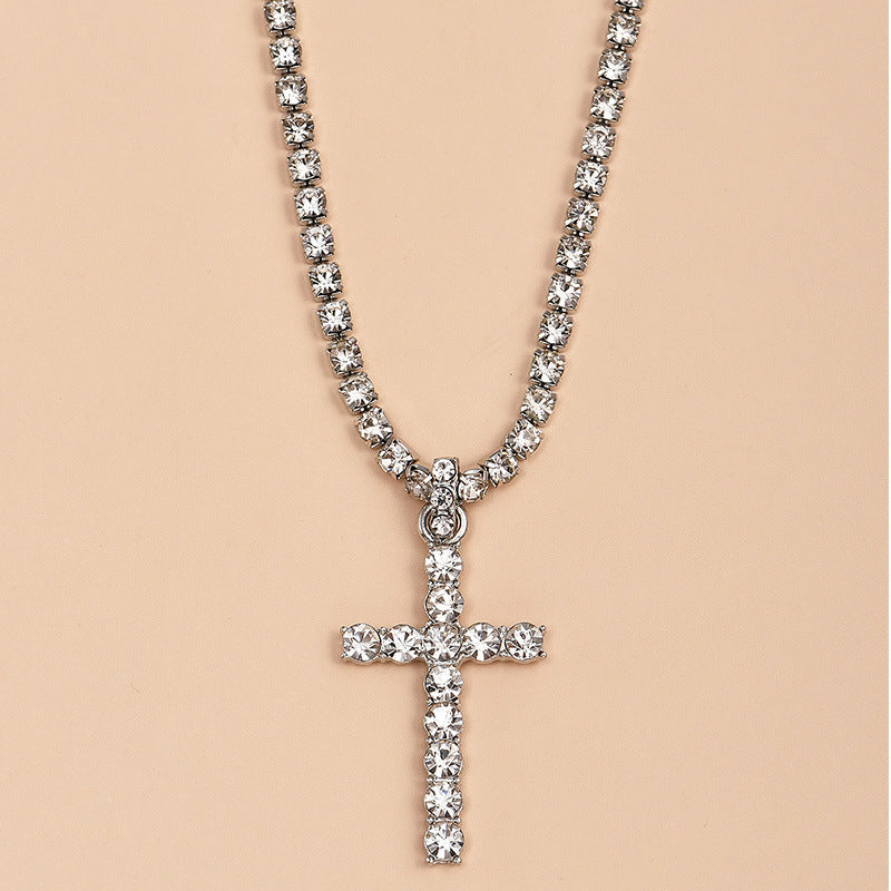 Women's Diamond Cross Necklace